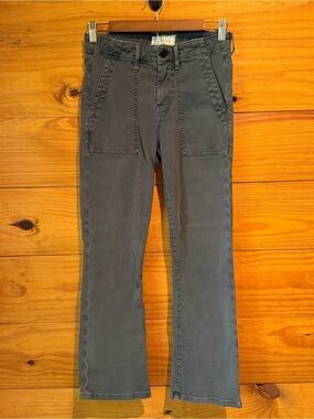 The Great Corduroy Utility Pants Charcoal Gray Grey 26 Bootcut High Rise Stretch